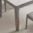 White + Gray Rectangular Sintered Stone + Solid Wood Dining Table-1523287047