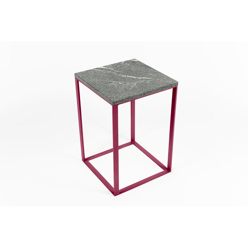 Aiyat Frame End Table, Red