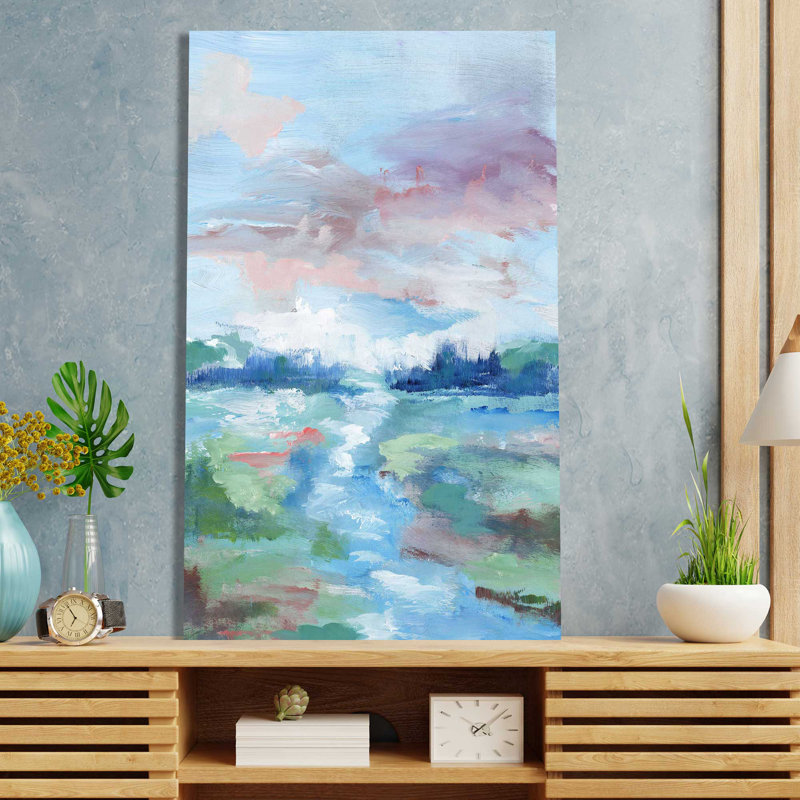 «Field of Dreams» par Nan - Peinture, H 30 po x l 18 po