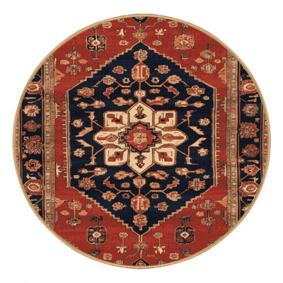 Machine Washable Persian Brown Area Rug