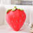 Velvet Strawberry Decorative Pillows for Couch Decor (Set of 2)-1588316148
