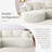 Boneless Chaise Curved Corduroy Sectional Sofa, Extra Large Deep Seats, Modular Layout, No Assembly-329000109-329000107