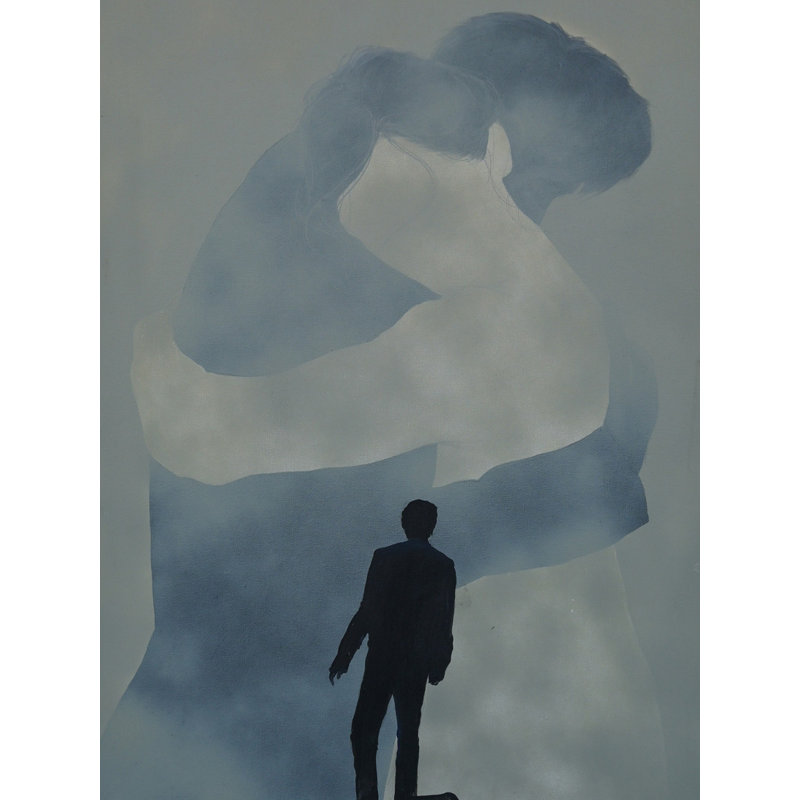 Souvenirs - une ombre | Acrylique sur toile | Par Sanskaar Singh
