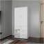 Armoire blanche avec rangement et tringle