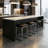 Rumesa Upholstered Counter Stool with Metal Frame-1425051619