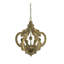 Lustre en bois 6 lumières Farmhouse, plafonnier rustique brun-beige