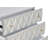 Malua 3-Drawer Console Cabinet, Metallic Silver & Champagne Finish