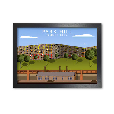 Park Hill Sheffield by Richard O'Neill - Single Picture Frame Print