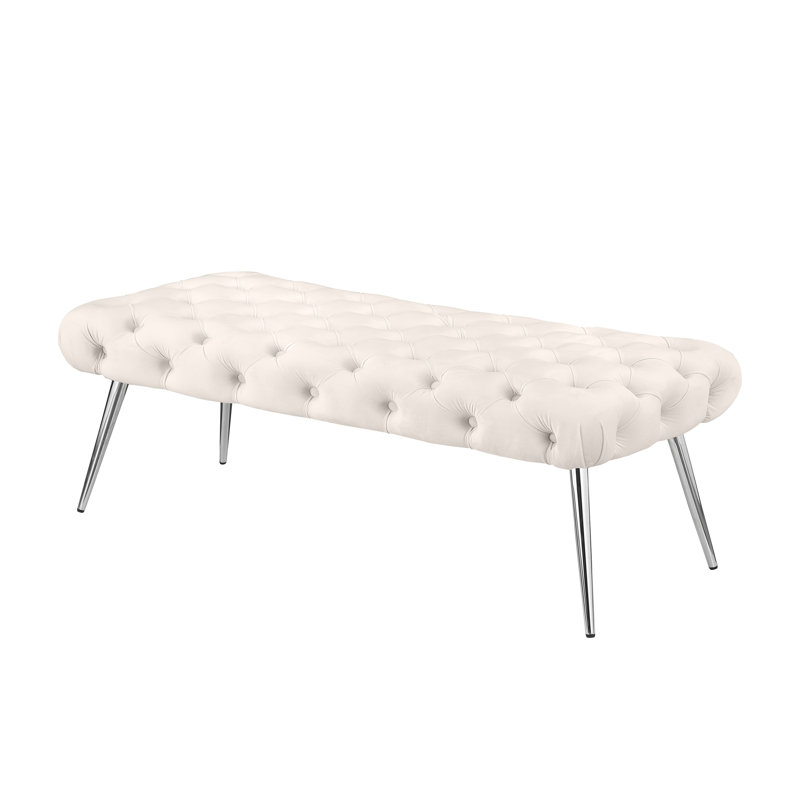 Banc d'appoint 47,40 "Modern Classics, Ivoire ivoire