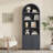5-Tier Bookcase With 2 Fluted Doors And Adjustable Shelves-727501752-733504561
