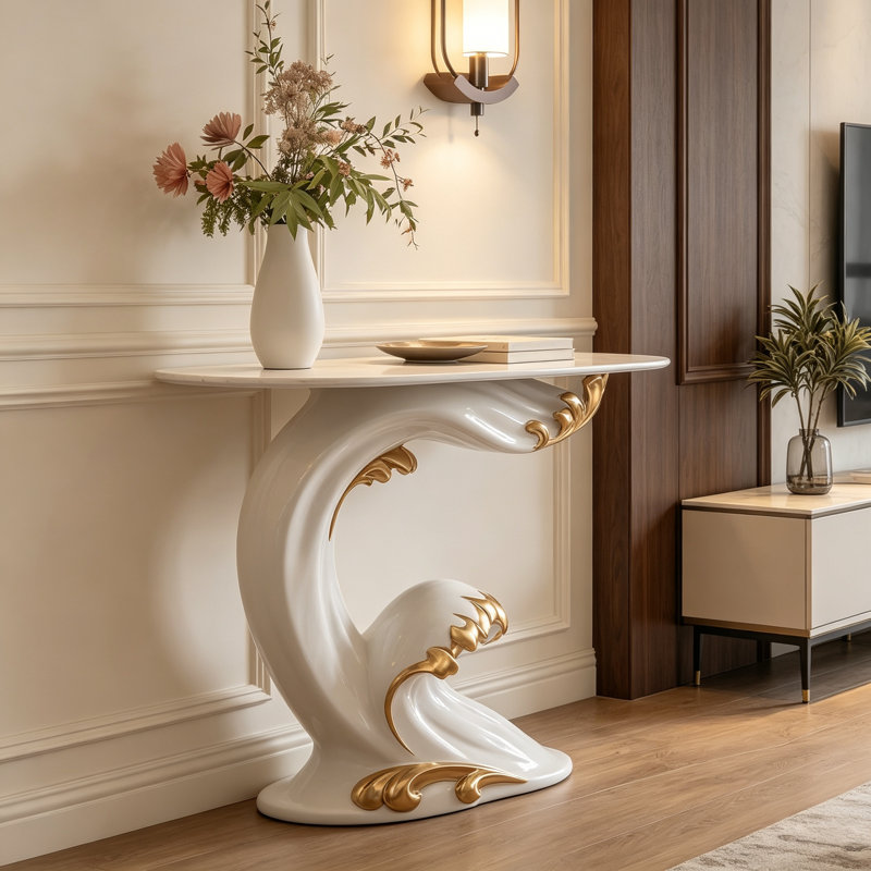 Console Modern Luxury, 33.5" H x 47.2" W x 10.2" D
