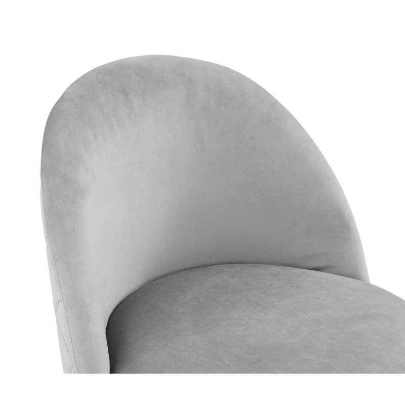 Chaise de salle à manger rembourrée en velours Hove