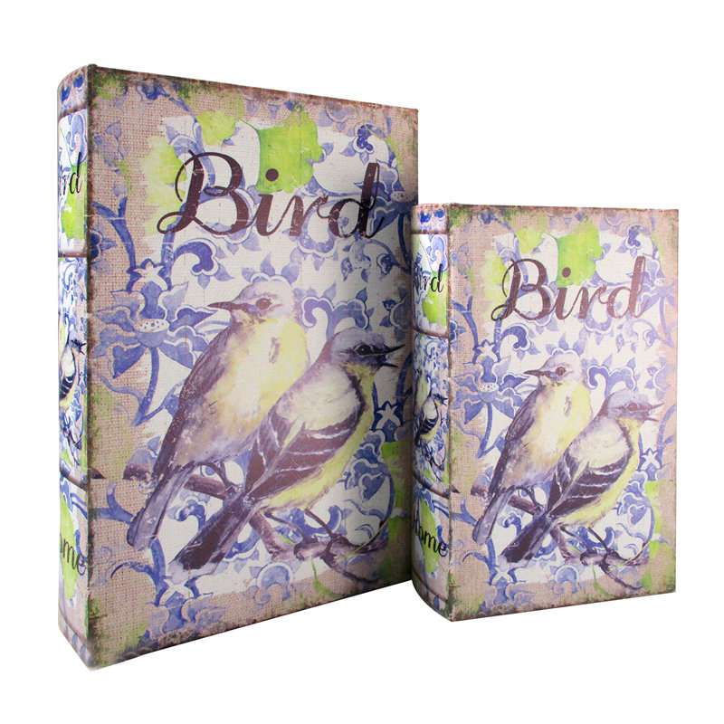 Nahlia 2 Piece Medium Density Fiberboard (MDF) Decorative Box Set