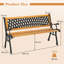 Solid Wood Outdoor Bench