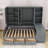 Wooden Daybed With Three Drawers, Shelves and Desk-993496194-993555324