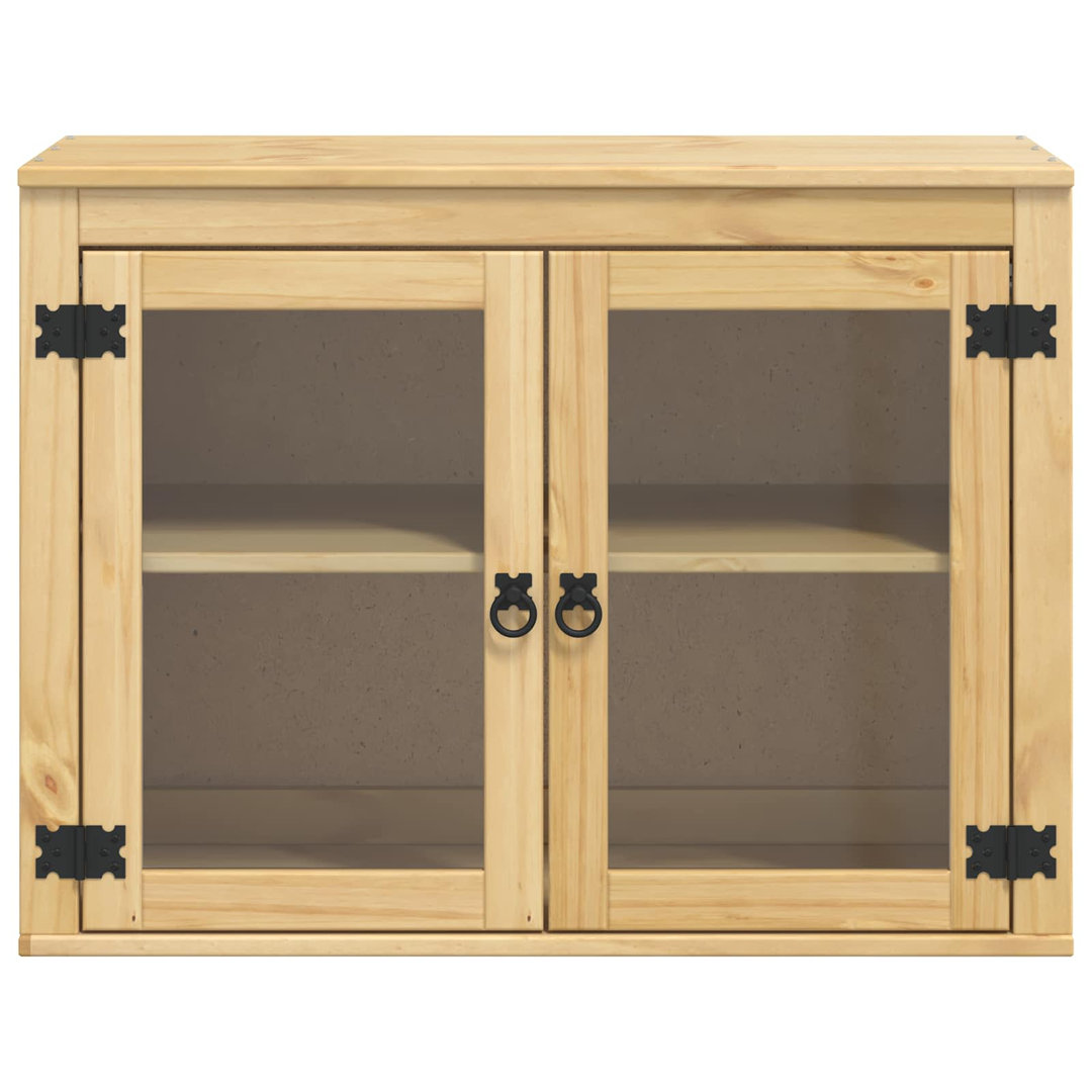 Vidaxl Cabinet With Storage SKI Honey Brown Solid Pine Wood Modern Furniture