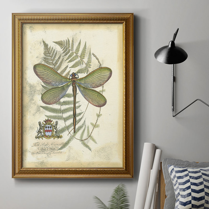 Toile encadrée de qualité supérieure Regal Dragonfly II (PP), L 16 po x H 20 po x P 2,5 po