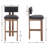 Francile Upholstered Stool with Solid Wood Frame-352002160-352002162