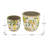 S/2 Matching Ceramic Planters With Lemon Motif