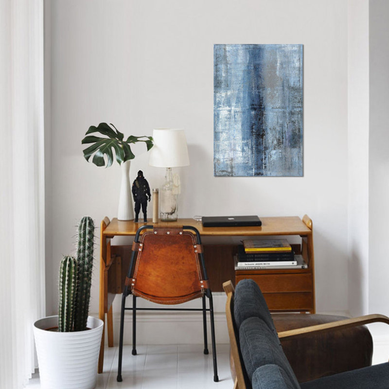 « number one », impression sur toile, H 12 po x l 8 po x P 0,75 po, Pas de tapis, Toile tendue