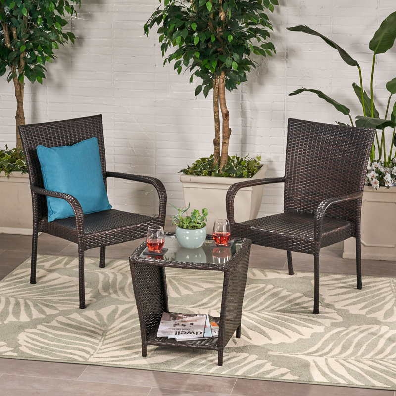 Aisha 2 - Person Patio Conversation Set