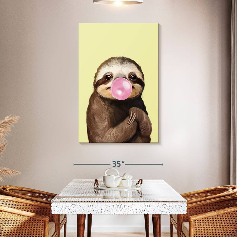 Ketti Bubble Gum Sloth I, H 48 po x l 32 po