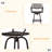 CAST ALUMINUM BAR STOOL