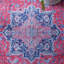 Tapis rouge / bleu marine en coton Ferrigno-44997507