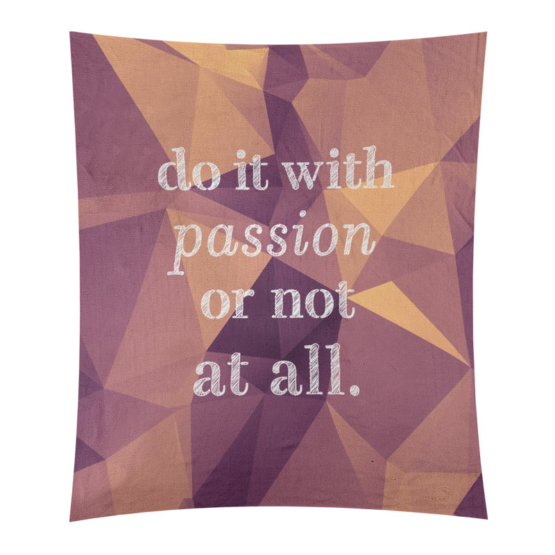 Tapisserie de la passion de polyester en faux gemme, Morganite, H 104 po x l 88 po
