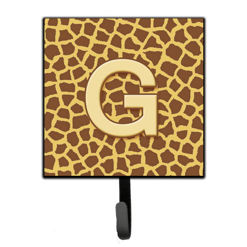 Porte-laisse giraffe monogramme et crochet mural, G