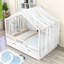 Lit plateforme en bois avec design de maison, tablettes et tiroirs-1215318996-1215318999