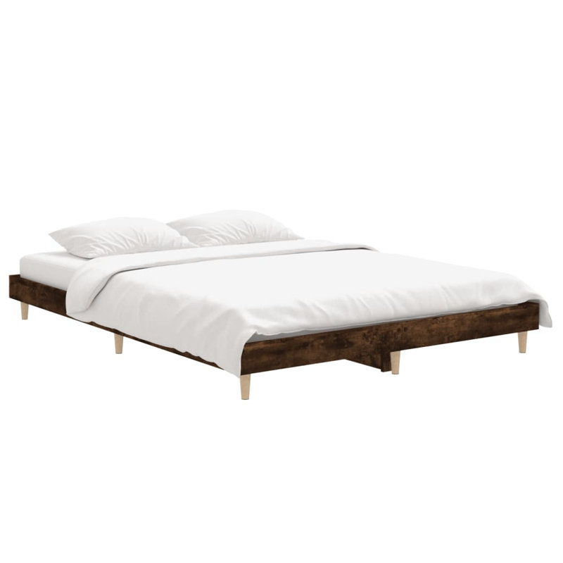 Brotherhood Bed, Smoked Oak, 135 x 190cm