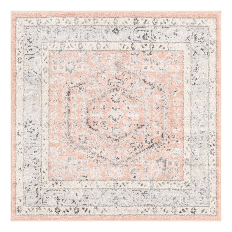 Edson Oriental Indoor Rug, Square 4'
