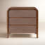 Rye 3 - Drawer Solid Wood Nightstand