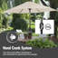 270cm Tilt Market Parasol
