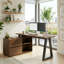 Bureau d'écriture en L avec armoire de rangement 55,12 "Club -377959244
