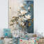 Fleurs de magnolias bleues et blanches Bloom III sur toile-1623763120-1836200766