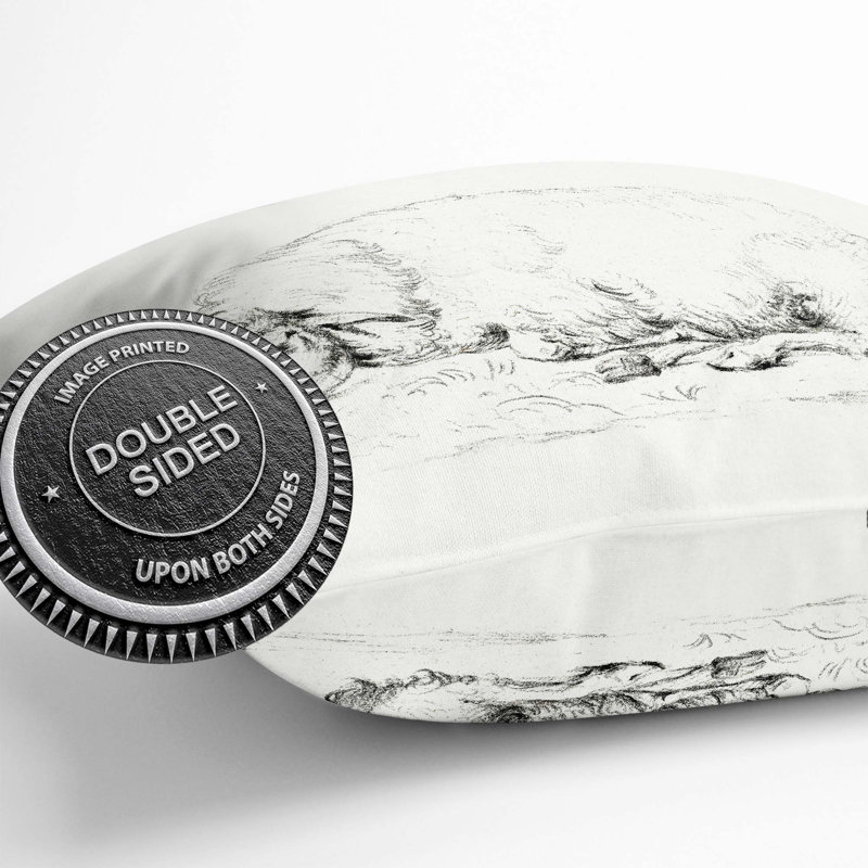 Square Throw Cushion, 55cm H x 55cm W x 20cm D