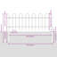 80cm H x 170cm W Powder-Coated Steel Border Fencing