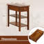 Tables de bout étroites avec tablettes de tiroir et canapé avec pieds en bois d'hévéa brun-2034802402