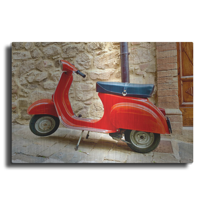 "Vespa Rossa" par IMB, H 12 po x l 16 po