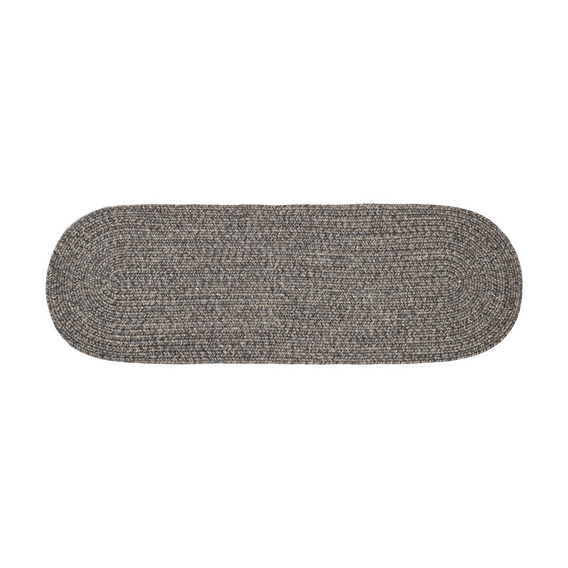 Seline Synthetic Geometric Indoor / Outdoor Rug, Oval Runner 2' x 6'