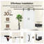 Panneau de bois manufacturé massif H 80 po x l 56 po, porte de grange coulissante apprêtée blanche avec trousse de quincaillerie d'installation (aucun assemblage requis et 2 portes)-118613739-131075077