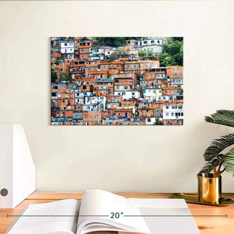 Favela à Rio, H 8 po x l 12 po