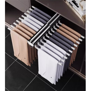 Dualglide Top-Mounted Double-Row Retractable Pants Rack