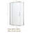 Semi-Frameless Neo-Angle Hinged Shower Enclosure, 34-1/8 X 72 In, 5/16 In. Tempered Glass, Elegant And Functional, Shower Door