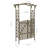 Allec 204cm H x 116cm W Grey Wood Gate