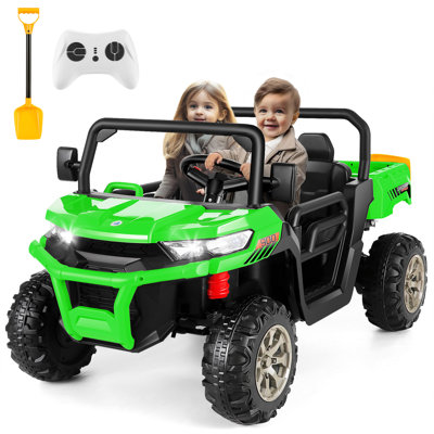 Camion à benne basculante avec tension électrique Delia Himimi 24 Voltage, UTV pour enfants 2 places avec télécommande