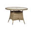 WENTWORTH 4 Seater Round Carver Dining Set (1 x 110cm Table & 4 x Chairs inc Cushions)