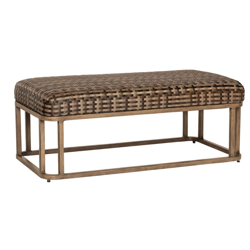 Reunion Outdoor Bench, Matte White